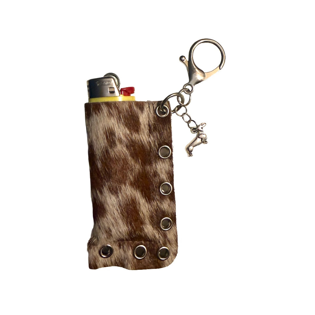Cowhide Lighter Holder
