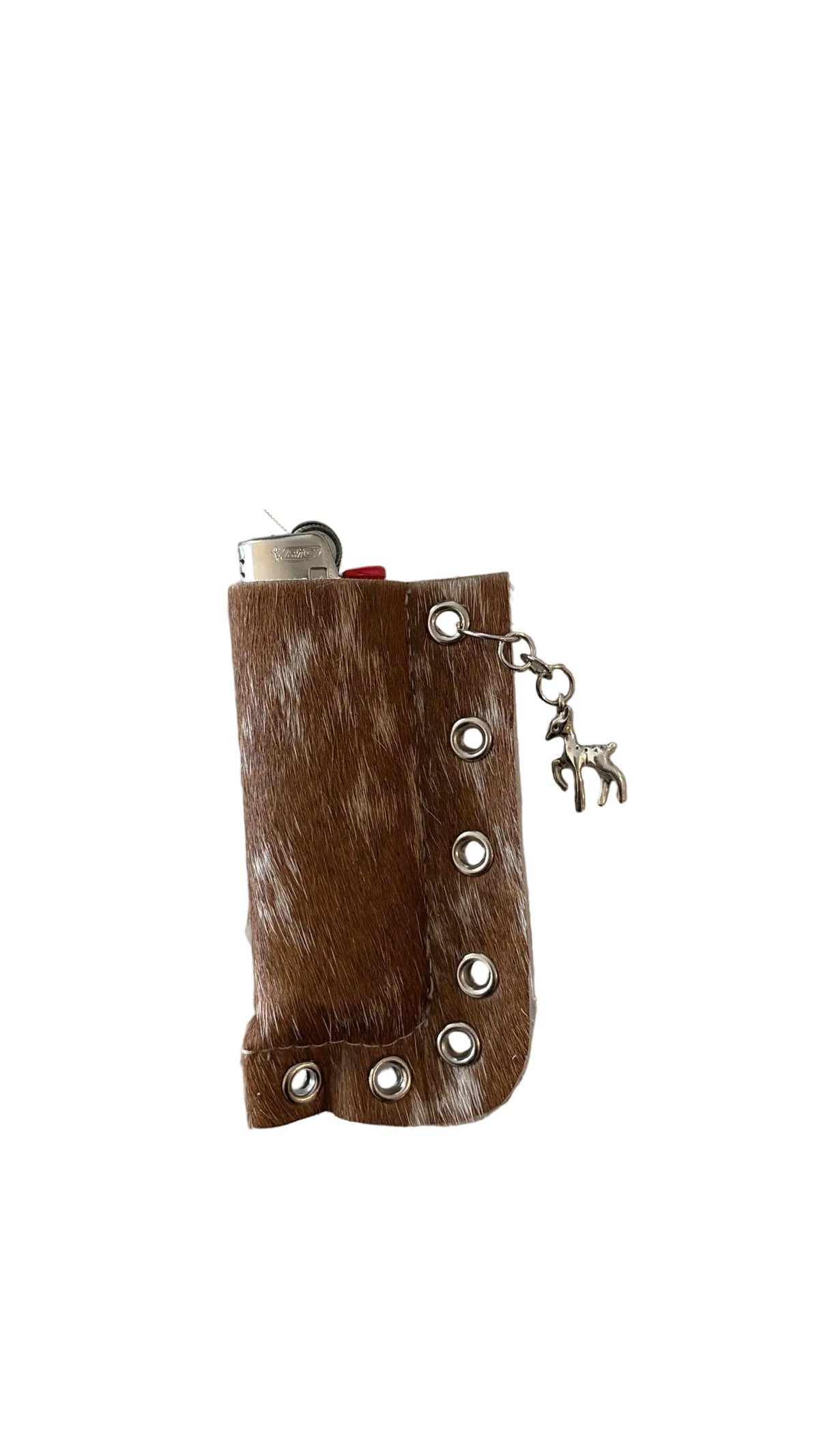 cowhide lighter holder